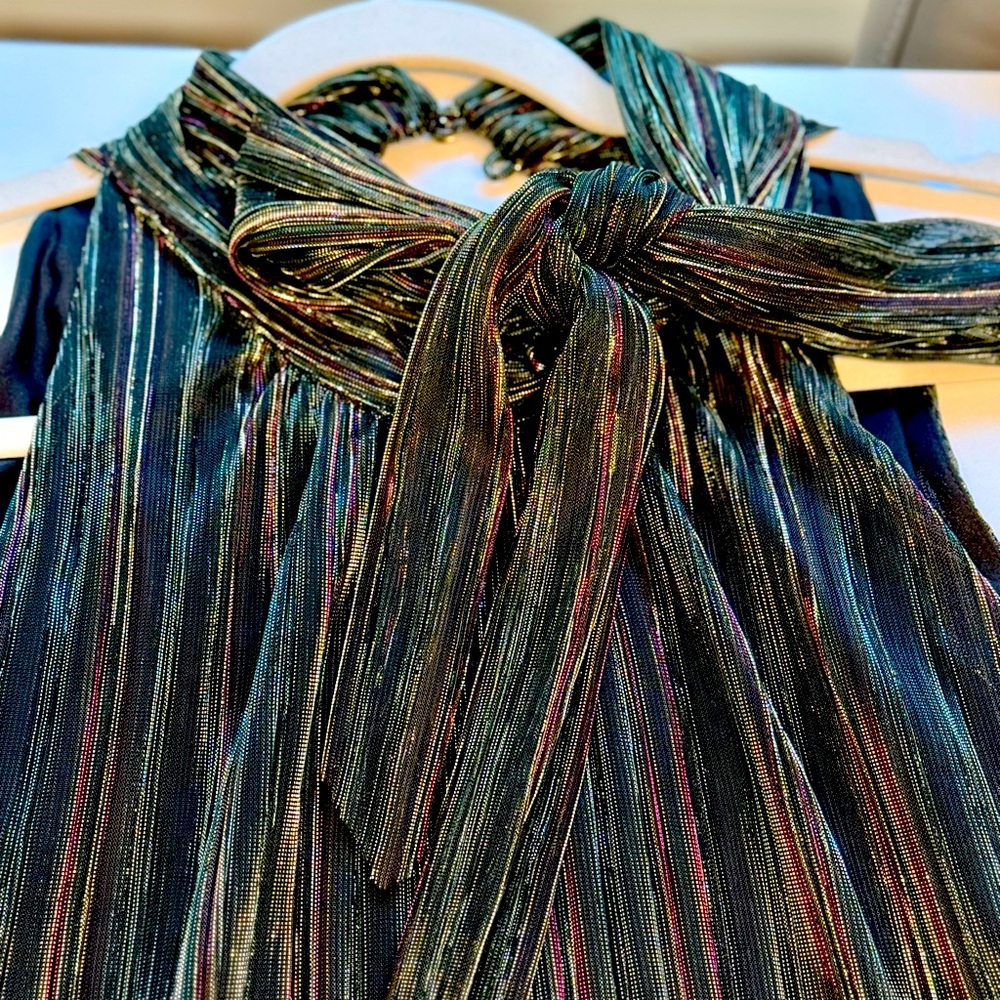 Johnny Was Perfect Scarf Halter Dress